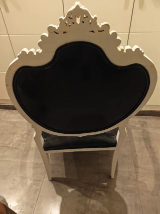 Sillón Estilo Barroco Luis XV Madera Negra