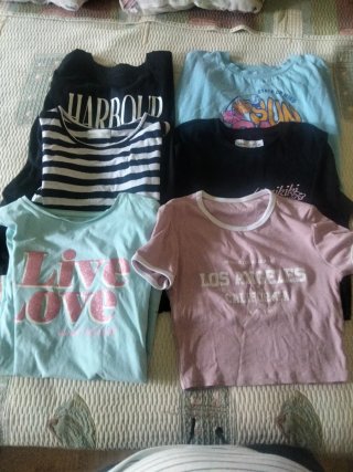 Lote 4 Camisetas Mujer