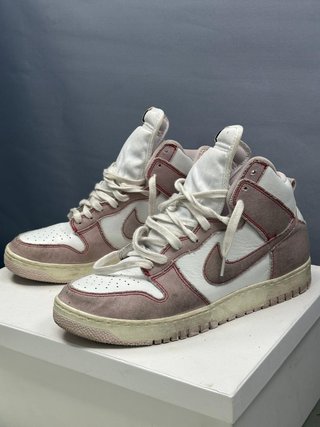 Zapatillas Nike Dunk High Hombre Rosa/Blanco