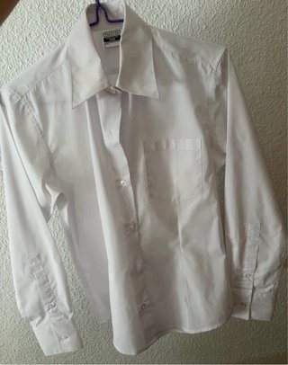 Camisa manga larga mujer blanca