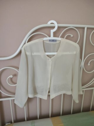 Chaqueta de fiesta beige