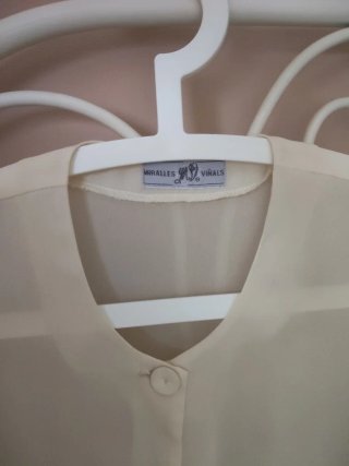 Chaqueta de fiesta beige