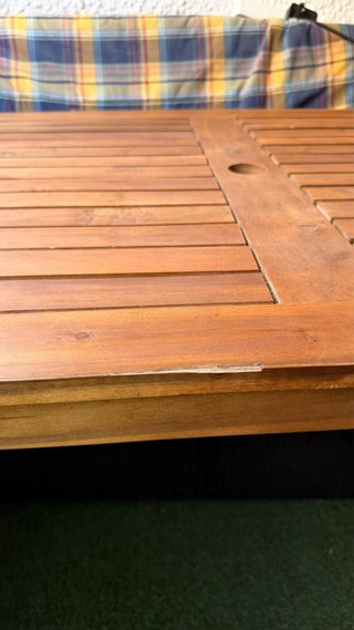 Mesa de madera para jardín 150x80X75