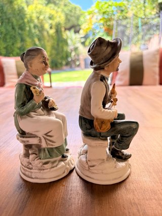 Pareja ancianos tradicional Made in Japan 17 cm