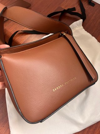 Bolso Sandra Freckled Marrón Piel