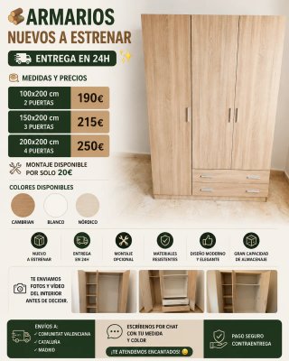 Armarios nuevos a estrenar