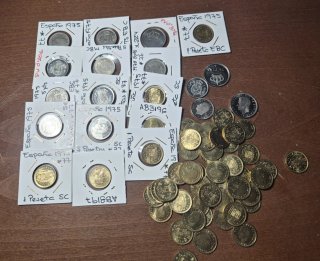 Colección 65 monedas España 1977