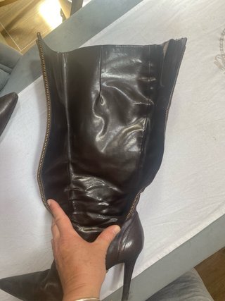 Botas altas Ralph Lauren cuero marrones