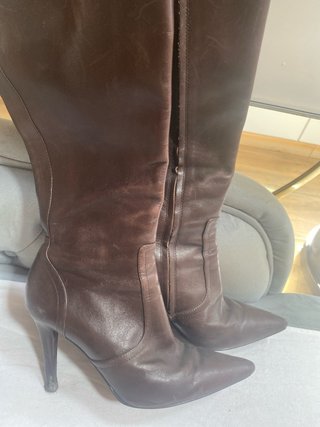 Botas altas Ralph Lauren cuero marrones