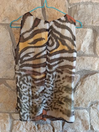 Blusa Roberto Verino Animal Print Talla M