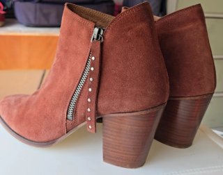 Botines Scalpers color teja talla 40