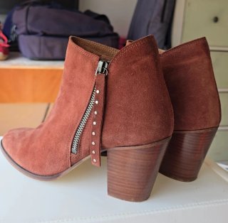 Botines Scalpers color teja talla 40