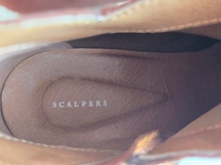Botines Scalpers color teja talla 40