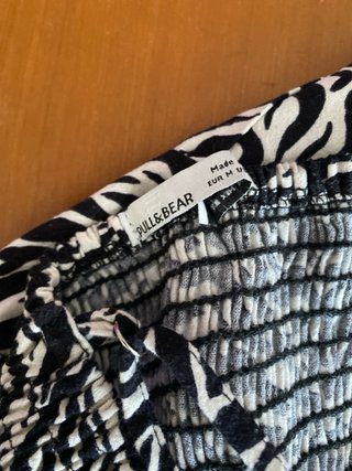 Top estampado cebra Pull&Bear Talla M