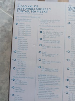 Juego de 100 Destornilladores y Puntas