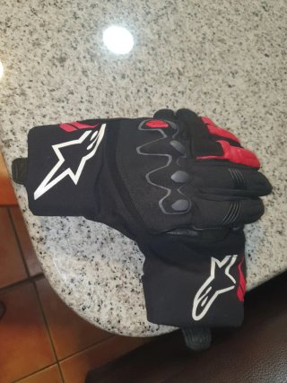 Guantes Alpinestars Negros y Rojos talla S