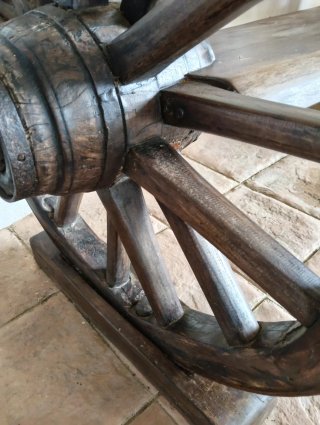 Banco rústico madera maciza Gran tamaño( 1,65m)