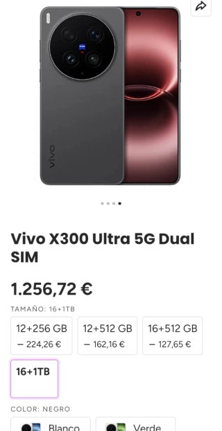 VIVO X300 Ultra 16GB e 1TB