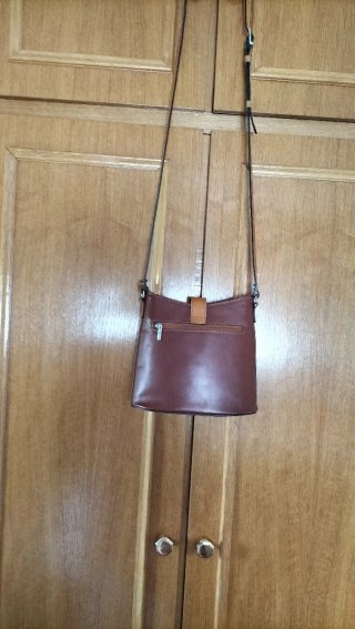 Bolso piel bovina marrón