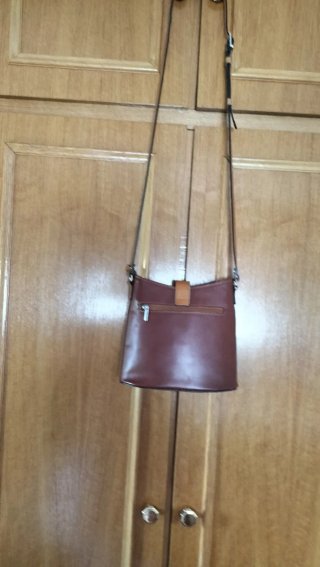 Bolso piel bovina marrón