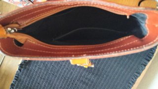 Bolso piel bovina marrón