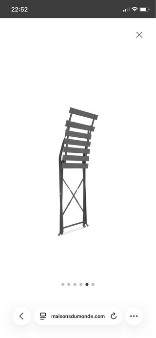 4 Sillas Plegables Metal Gris