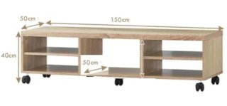 Mueble TV IKEA OPPLI madera