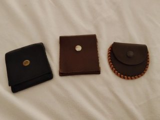 Monederos de cuero hechos a mano