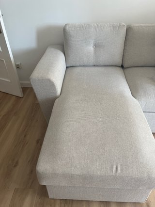 Sofá Chaiselongue Gris Claro Nuevo
