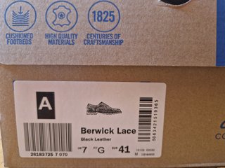 Zapatos Clarks Berwick Lace Hombre Negros NUEVOS