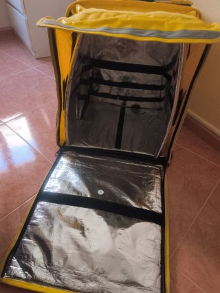 Bolsa de reparto Glovo amarilla
