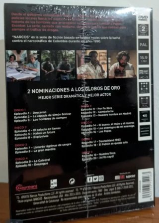 Serie Narcos Temporadas 1 y 2 DVD Nueva