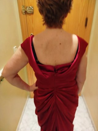 Vestido de fiesta burdeos talla 38