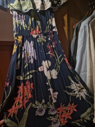 Vestido largo floral Bea Bea
