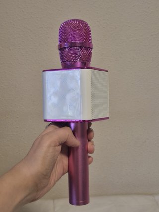 Micrófono Karaoke Rosa y Morado