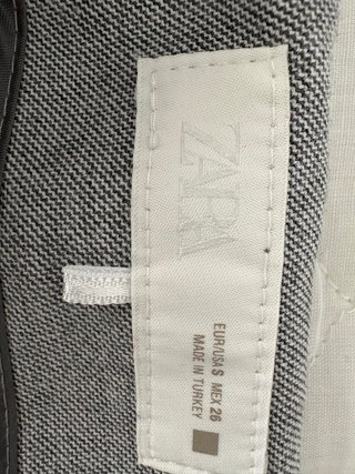 Pantalón vestir Zara gris mujer