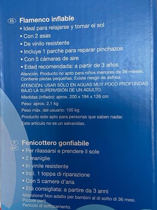 Flamenco Inflable Crivit Piscina Verano