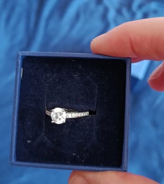 2 Anillos Swarovski Plata
