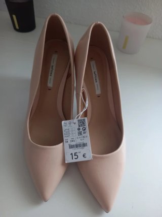 Zapatos tacón Lefties rosa talla 38