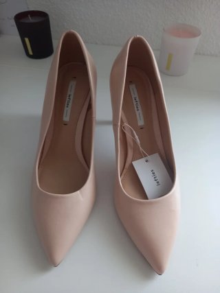 Zapatos tacón Lefties rosa talla 38
