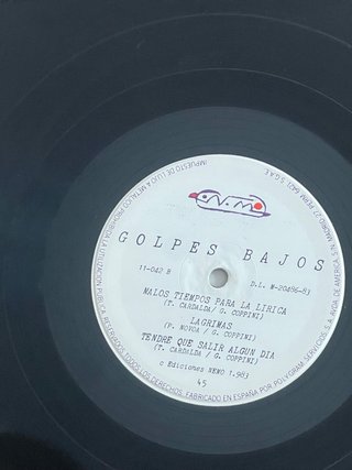 LP Vinilo Golpes Bajos (1983) Original
