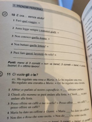 Italiano esercizi facili