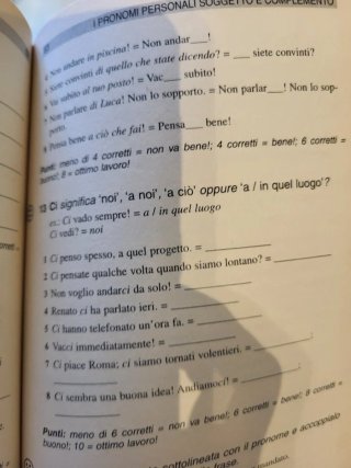 Italiano esercizi facili