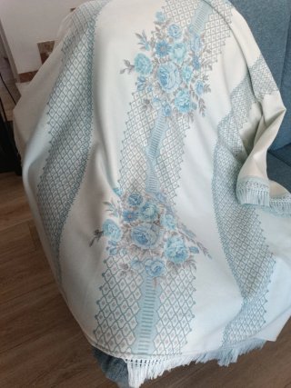 Cobertor vintage verano flores