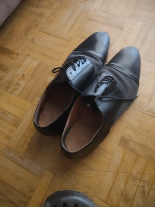 Zapatos de vestir piel negro y gris