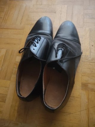 Zapatos de vestir piel negro y gris