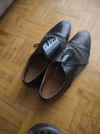 Zapatos de vestir piel negro y gris