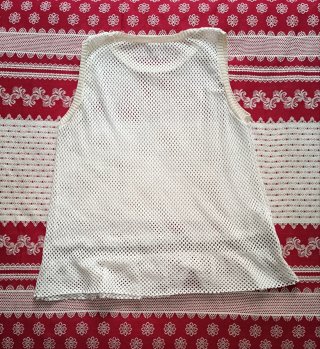 Camiseta calada beige/blanca talla M-L