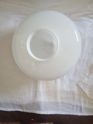 Funda cristal lámpara ventilador