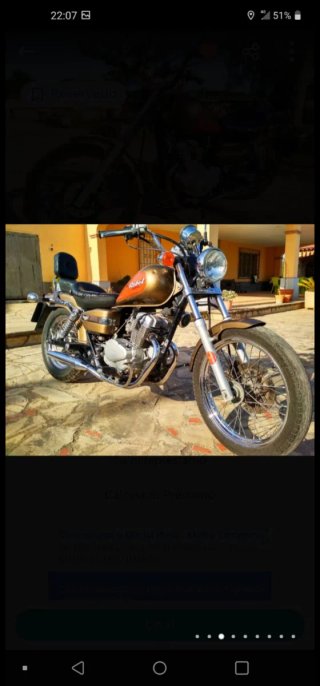 Honda Rebel 125cc Moto Cruiser Marrón/Rojo